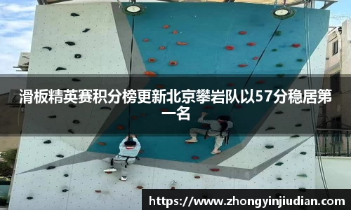 滑板精英赛积分榜更新北京攀岩队以57分稳居第一名